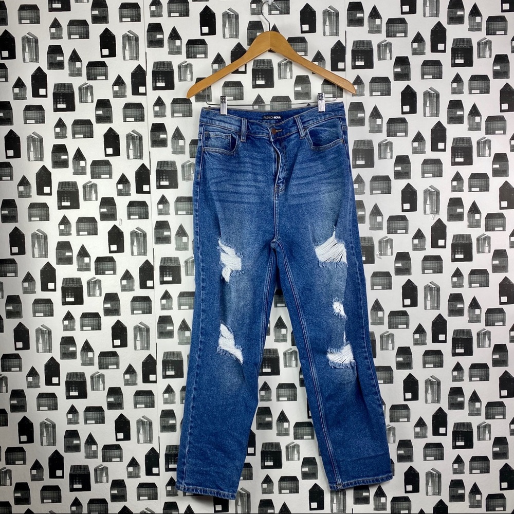 Fashion Nova | Distressed High Waisted Jeans